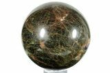 Polished Green Apatite Sphere - Madagascar #253325-1